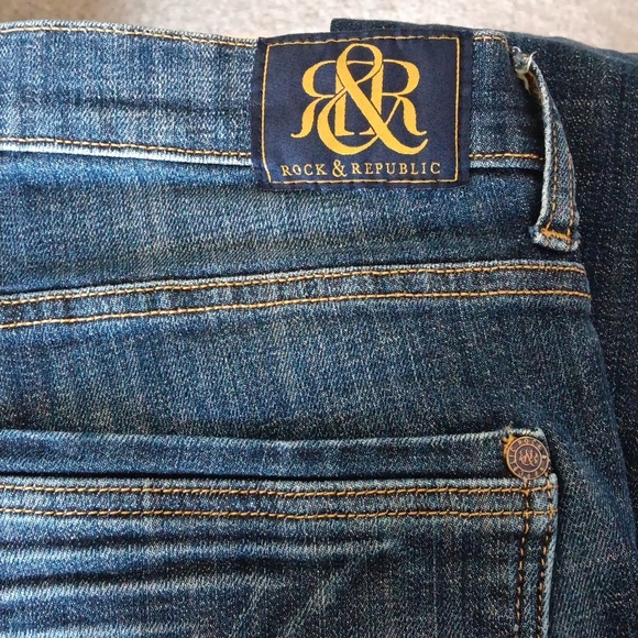 Rock & Republic Women's Blue Jeans 6 - Picture 8 of 16